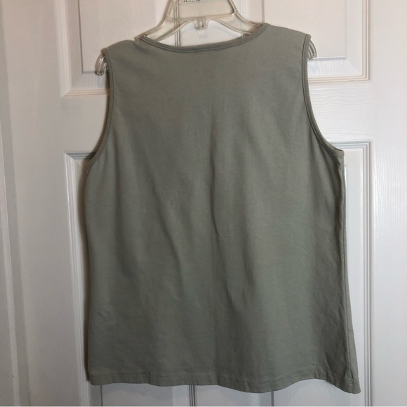 Genuine Sonoma Jean Company Vintage Sage Green Tank Top Size L - Picture 4 of 6